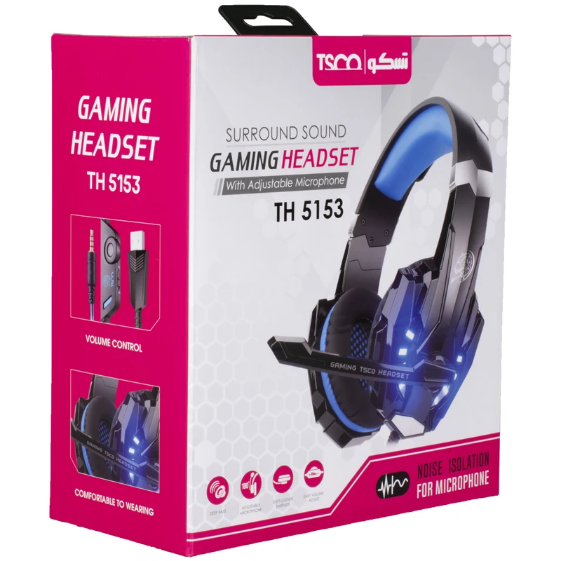 هدفون گیمینگ سیم دار TSCO TH 5153